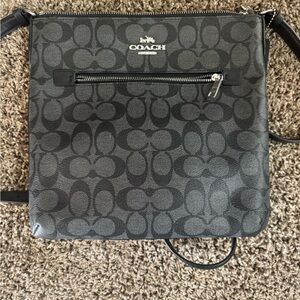 Coach Gray Signature Messenger Bag